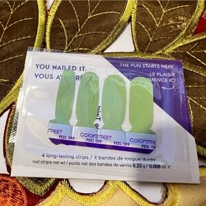 Color Street Lime Twist Accent Nail Strip